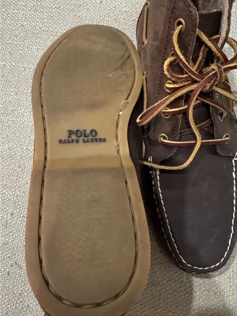 Polo Ralph Lauren Barrott brown lace up boots. 10D like new